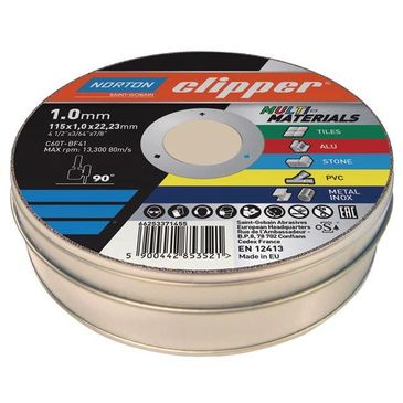 Flexovit Clipper Multi-Materials Cutting Discs 115 x 22.23mm (Tin of 10) -  HSS Hire