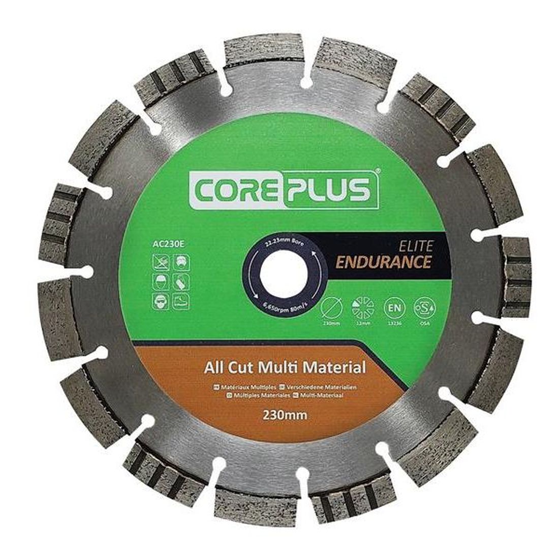 CorePlus AC230E Elite All Cut Multi-Material Diamond Blade 230mm                         