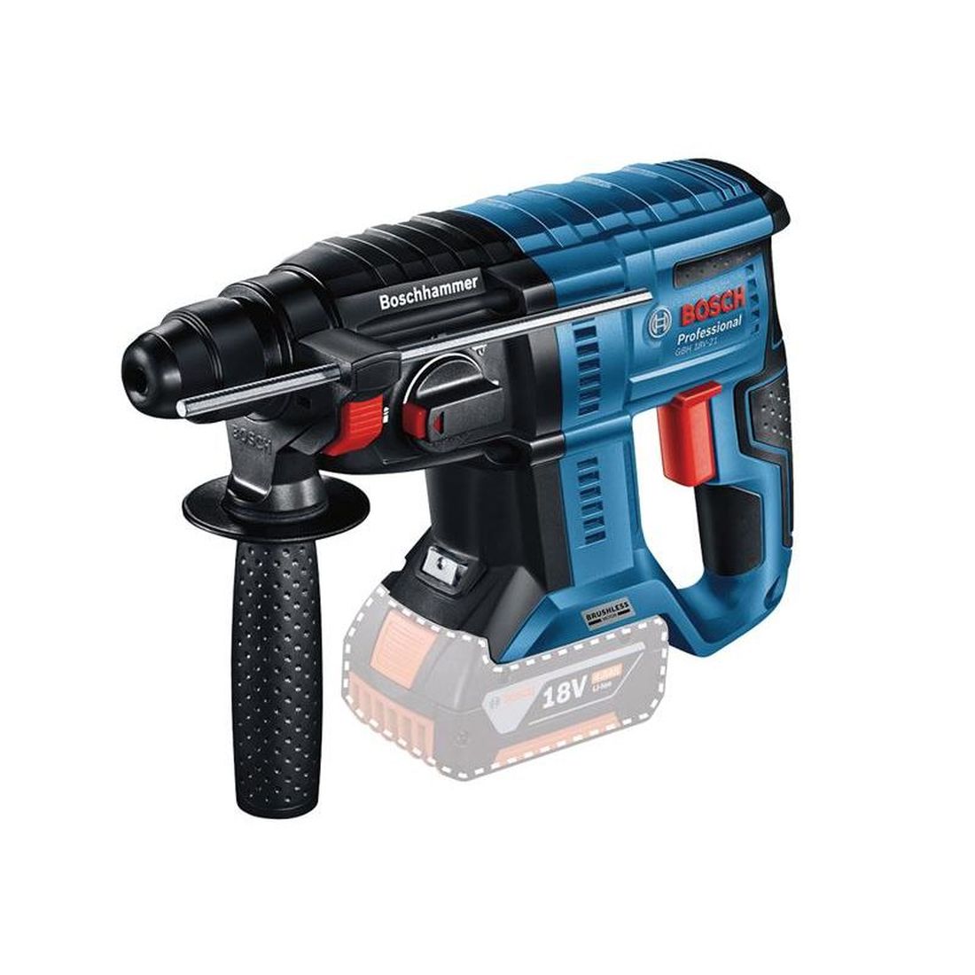 Bosch GBH 18V-21 SDS Plus Hammer Drill 18V Bare Unit + L-BOXX                         