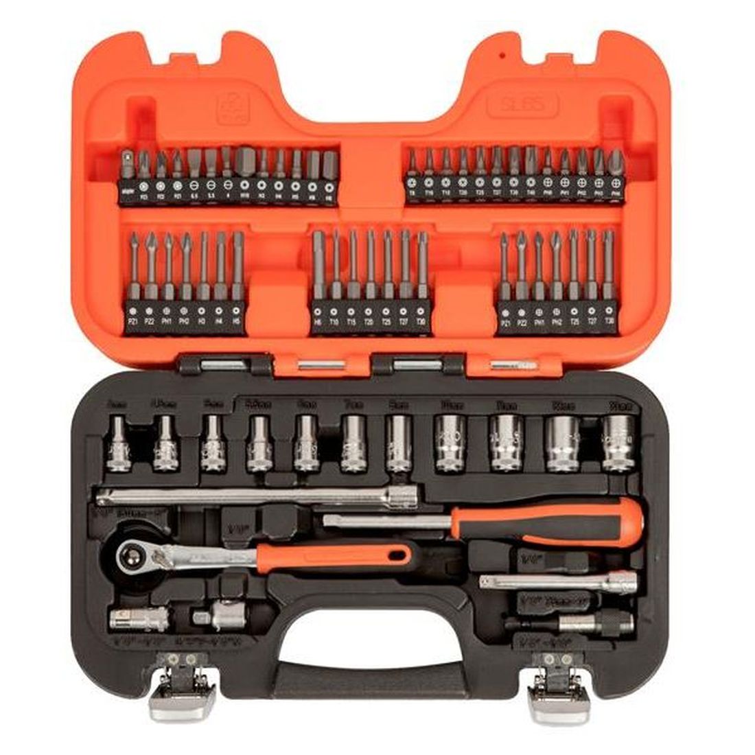 Bahco SL65 Slim Socket Set of 65 Metric 1/4in Drive                                   