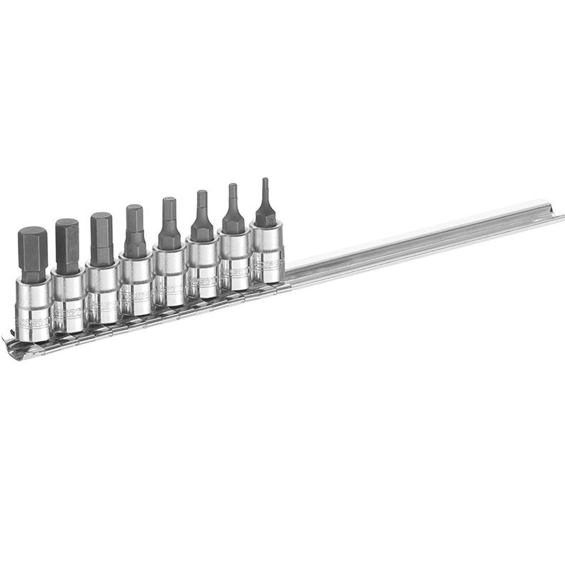 Expert Socket Set of 8 Hex Bit 1/4in Drive                                             