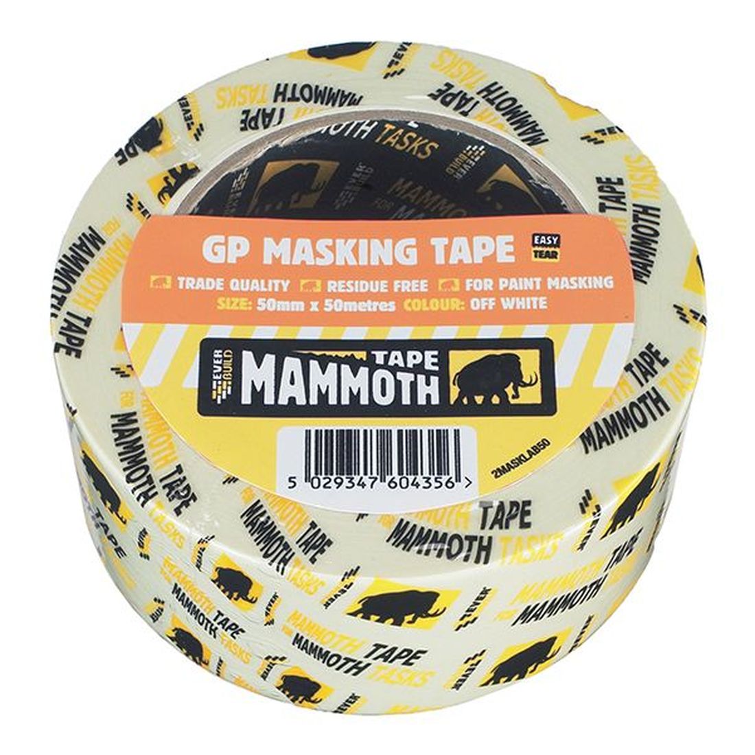 Everbuild Mammoth Retail Masking Tape 75mm x 50m                                          