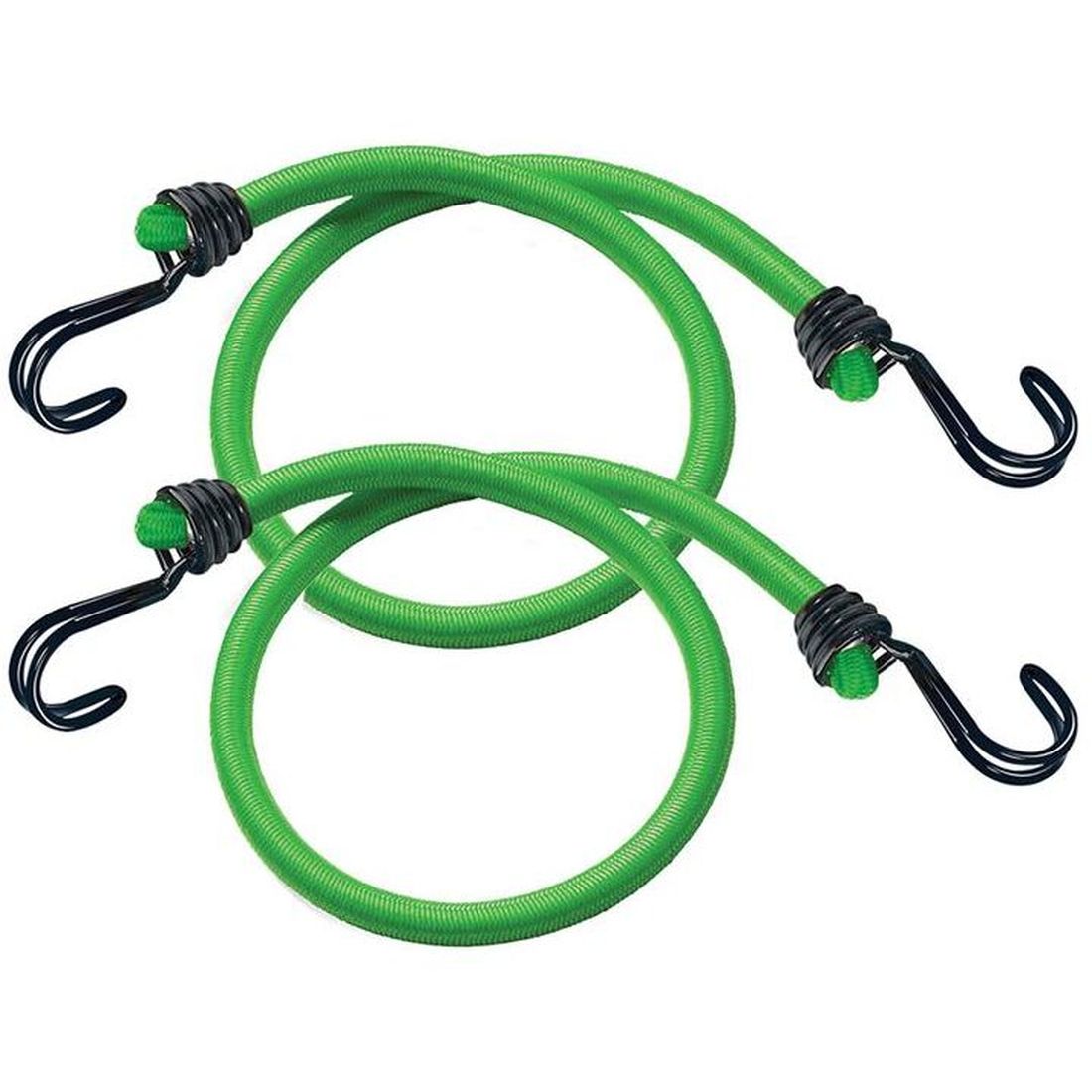 Master Lock Twin Wire Bungee Cord 80cm Green 2 Piece                                        