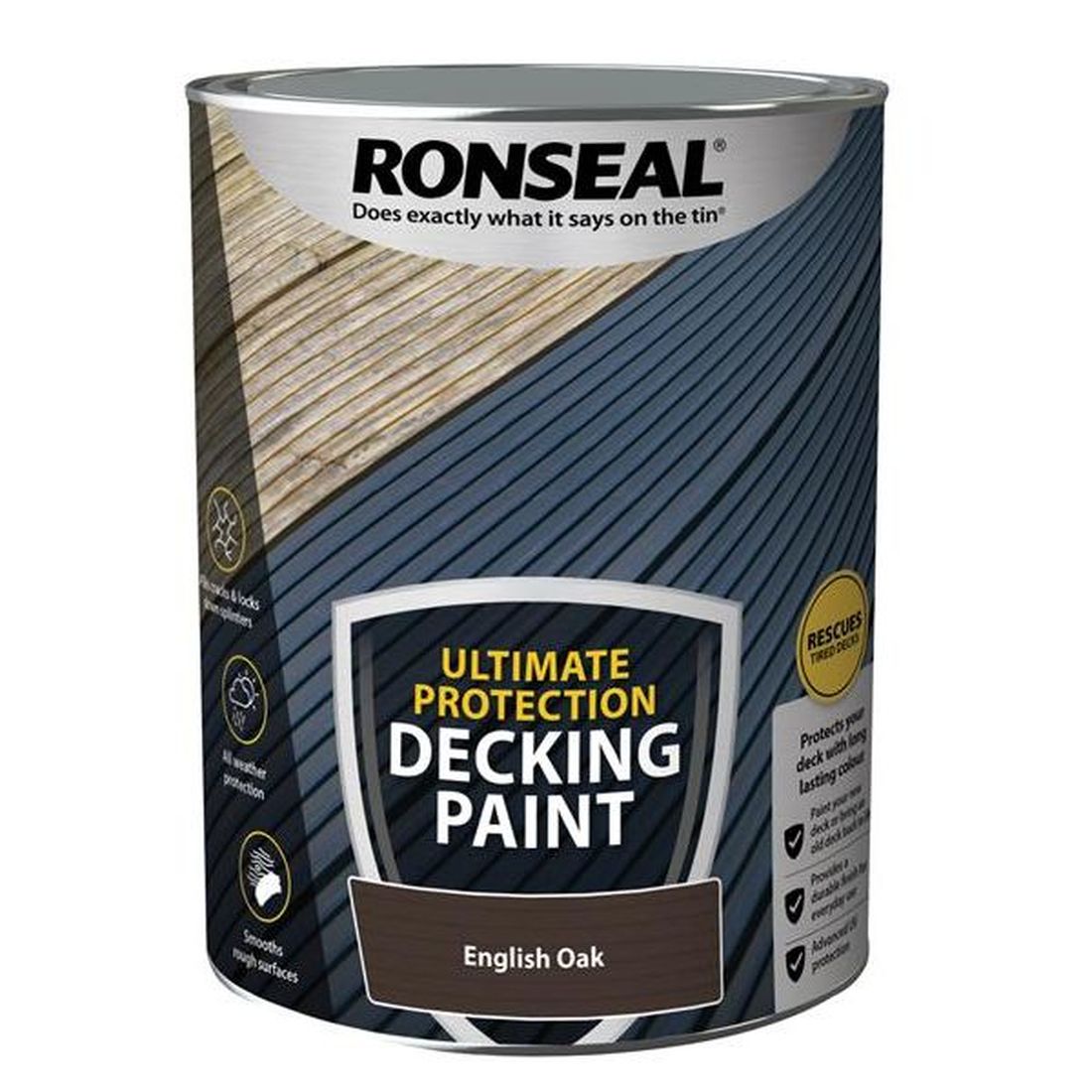 Ronseal Ultimate Protection Decking Paint English Oak 5 litre                           