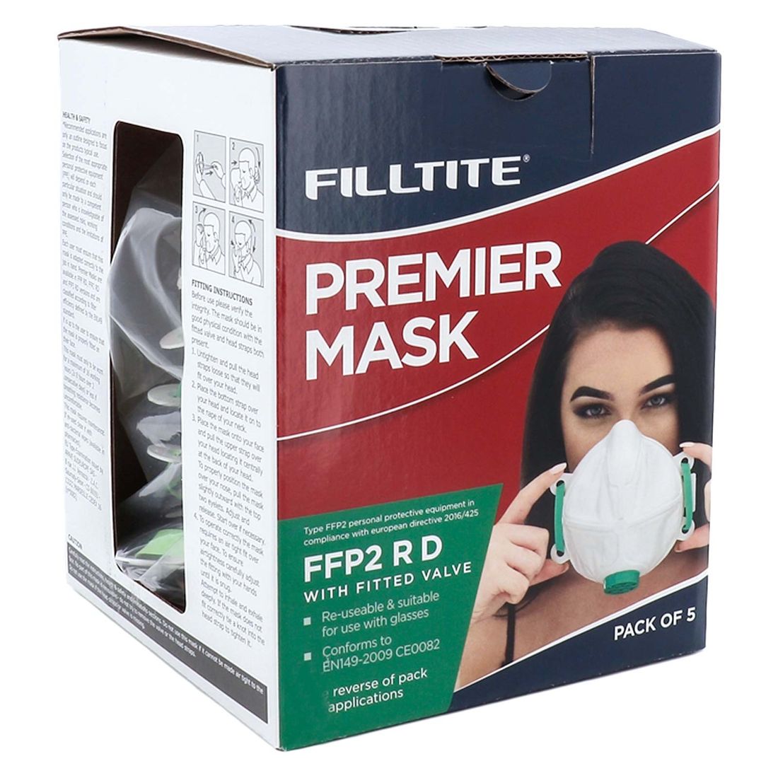 Ffp2 Premier Mask With Valve Pk5