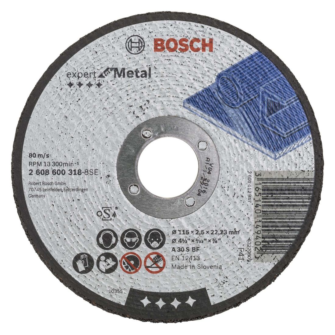 Cutting Disc Metal 115Mm Bosch