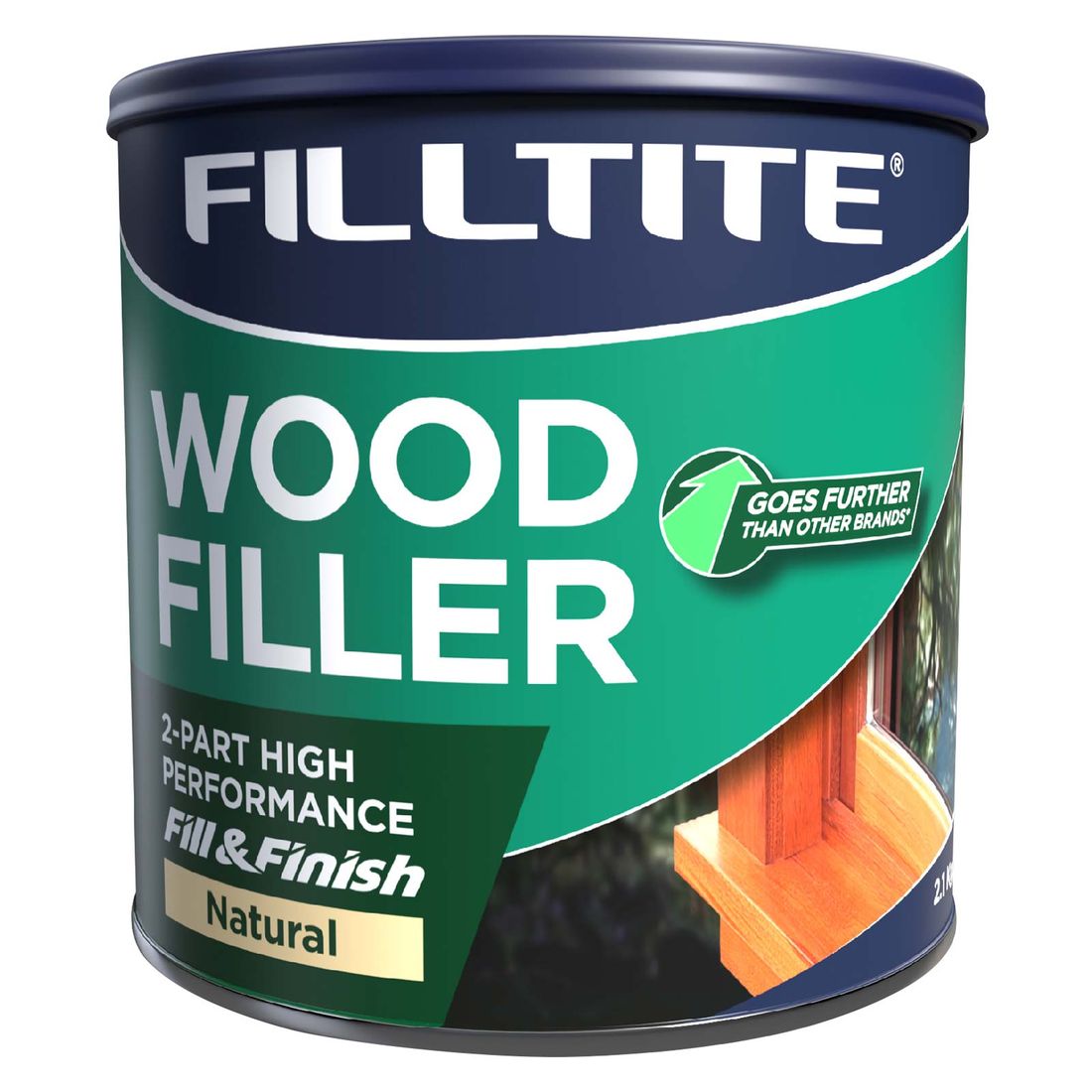 Filltite 2 Part Wood Filler Natural 2.1Kg Styrene Free