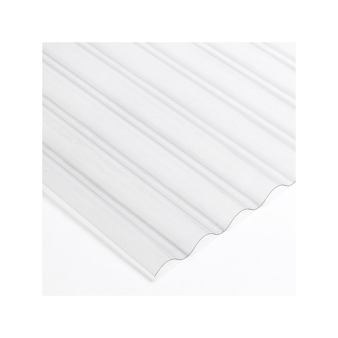 Roof Sheet Asb Corrugated Light Weight 3In 10Ft 3050 Clear