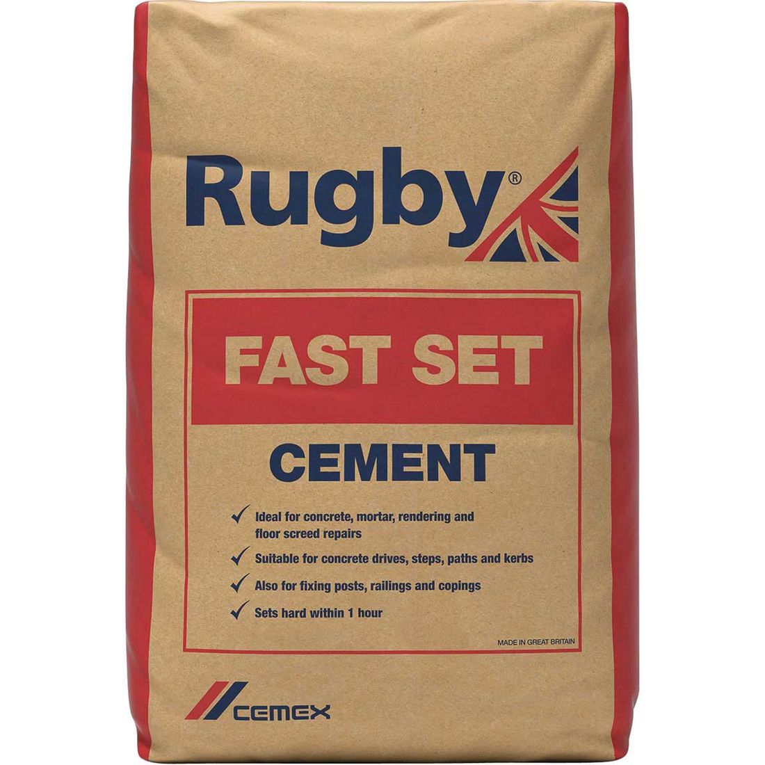 Rugby Fastset Cement 25Kg